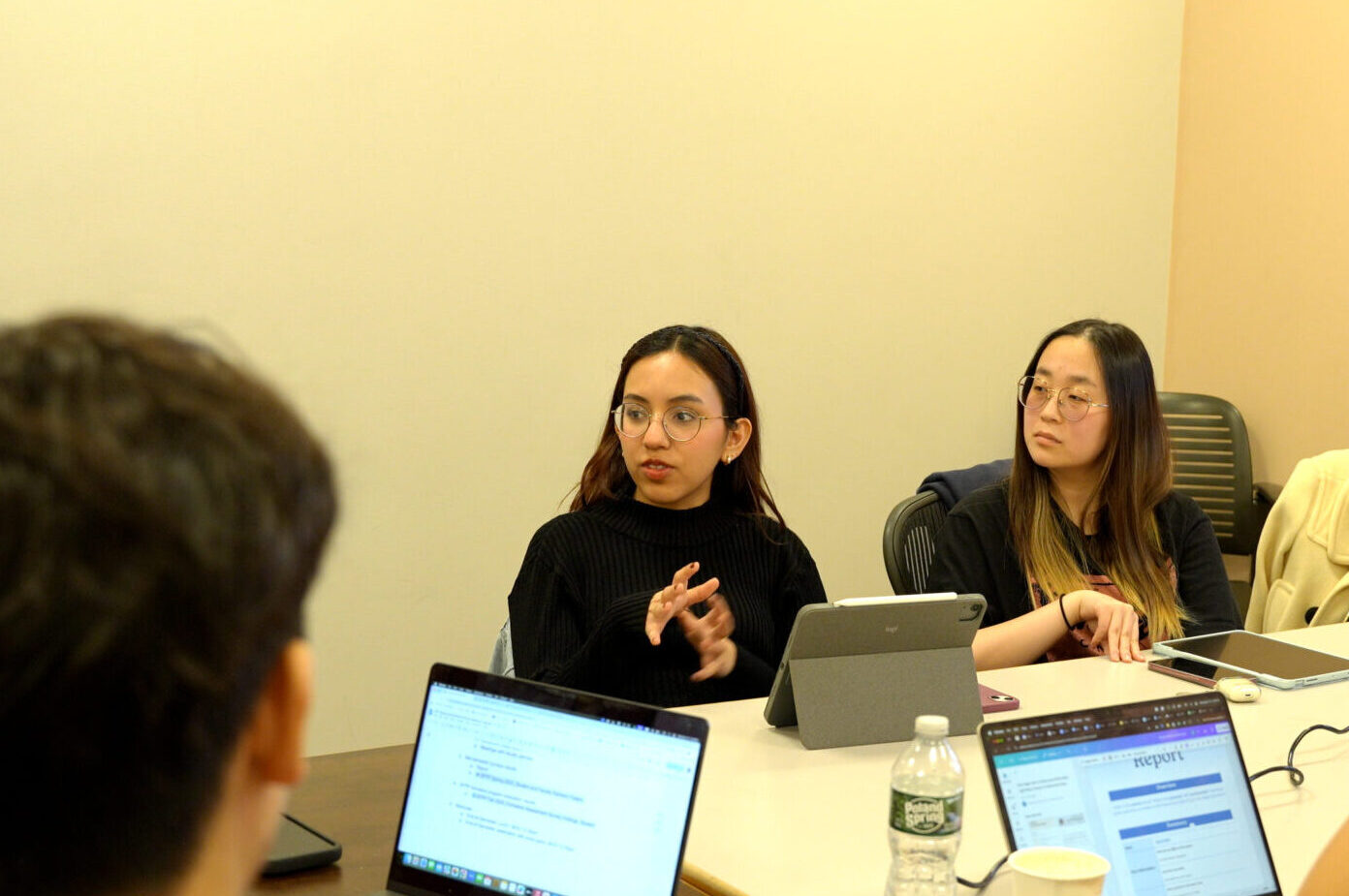 Zareth Ramos Cervantes at an SFPP meeting.